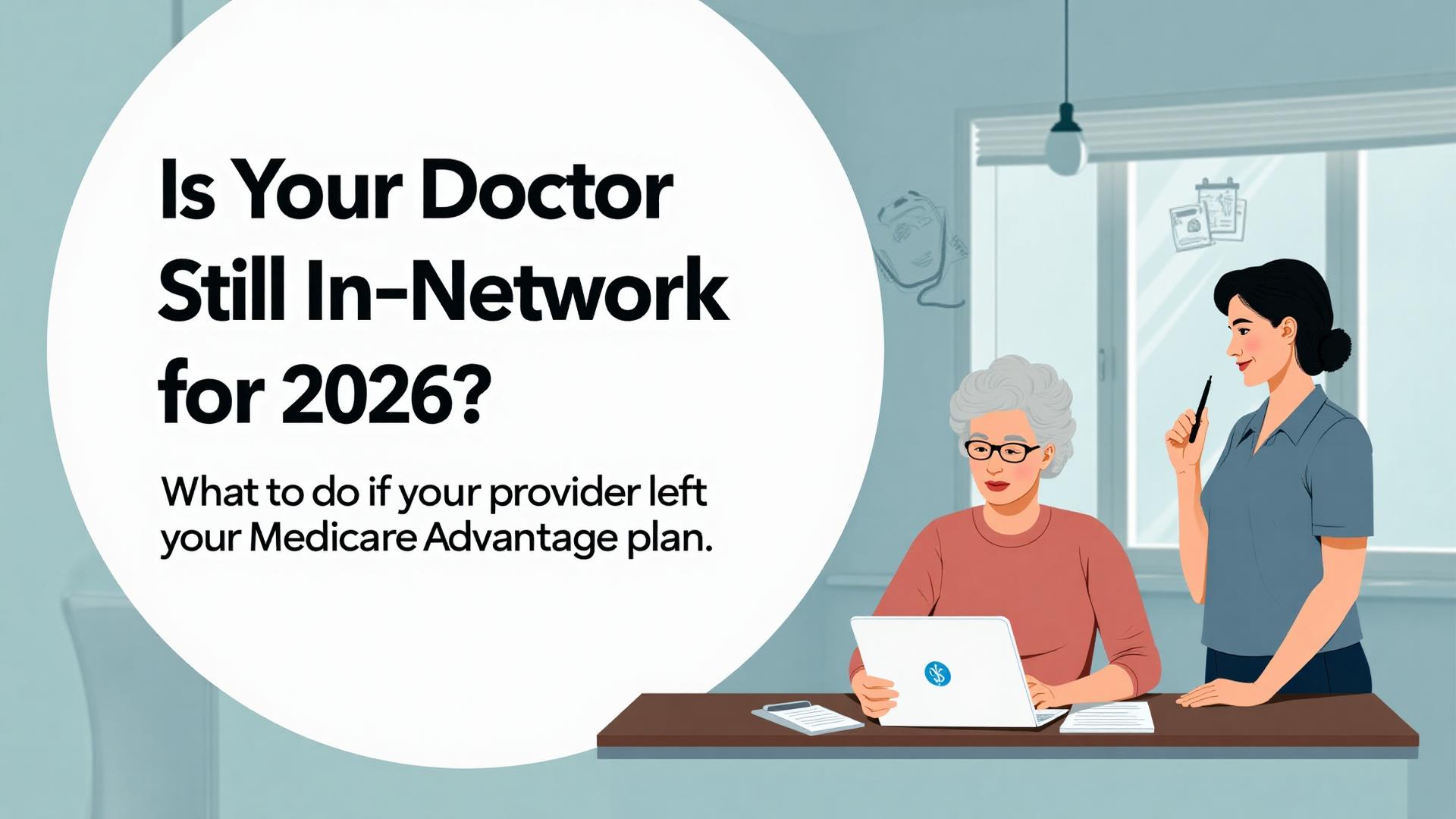 Senior reviewing Medicare plan documents with healthcare advisor