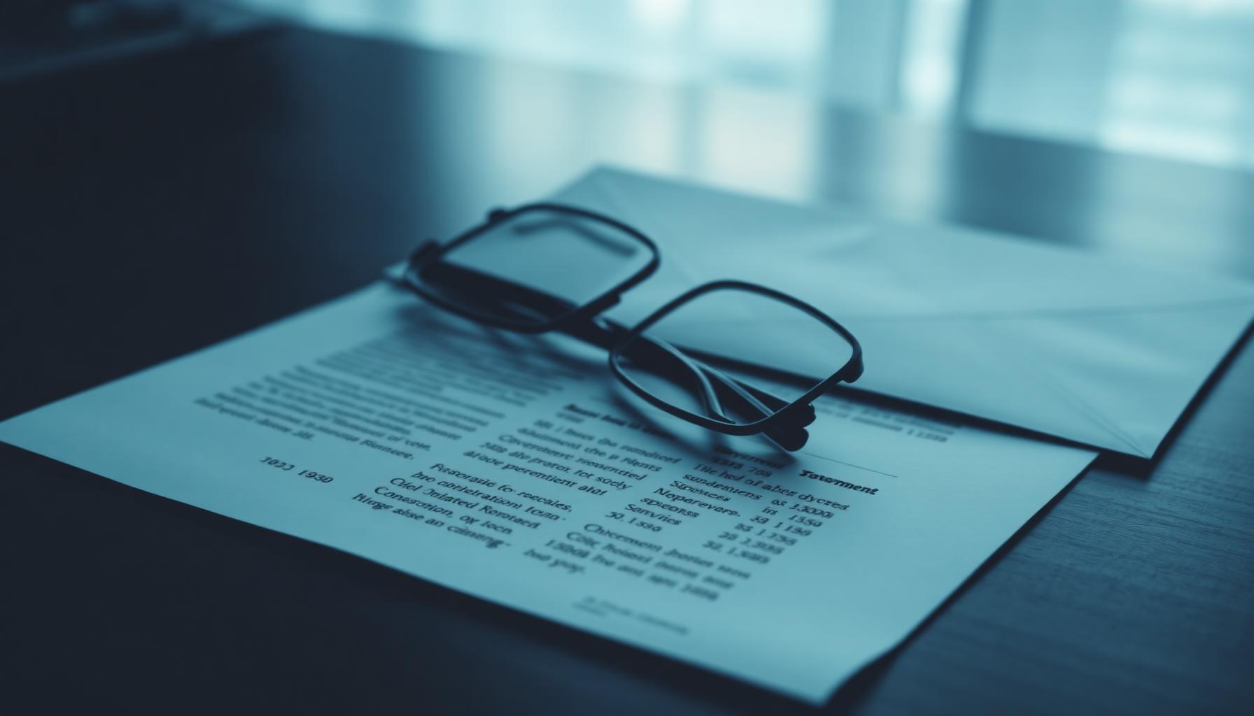 Official Medicare IRMAA determination letter on a desk with reading glasses