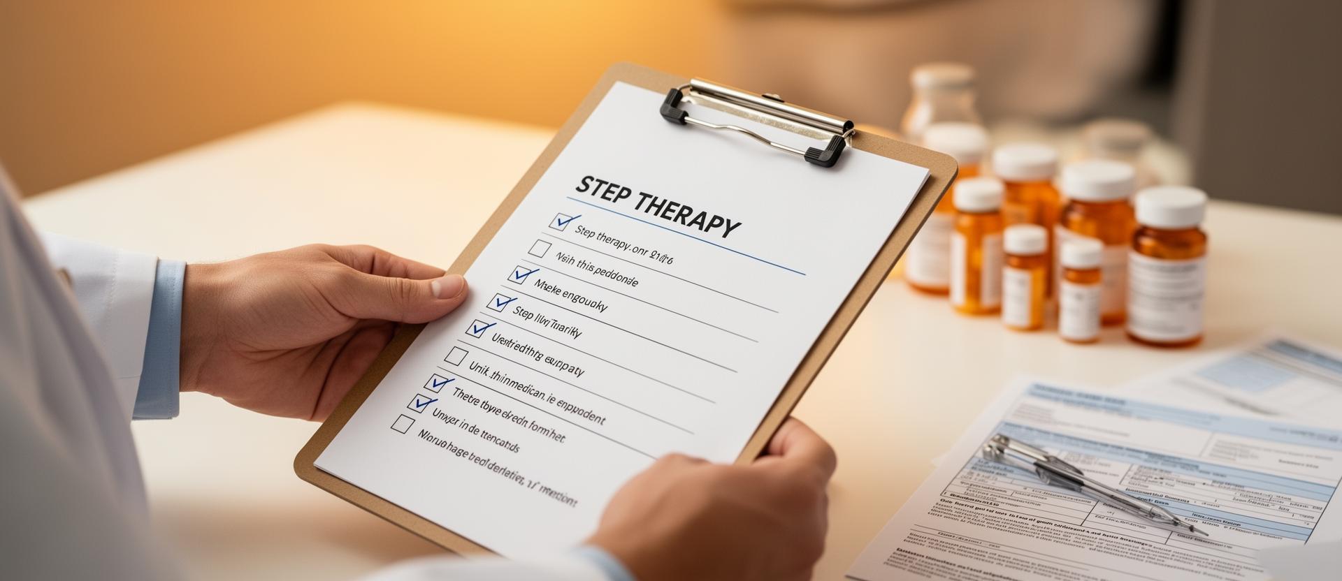 Medicare beneficiary reviewing prescription documents with a concerned expression